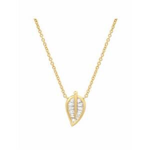 NEW TAI women's baguette leaf necklace in gold